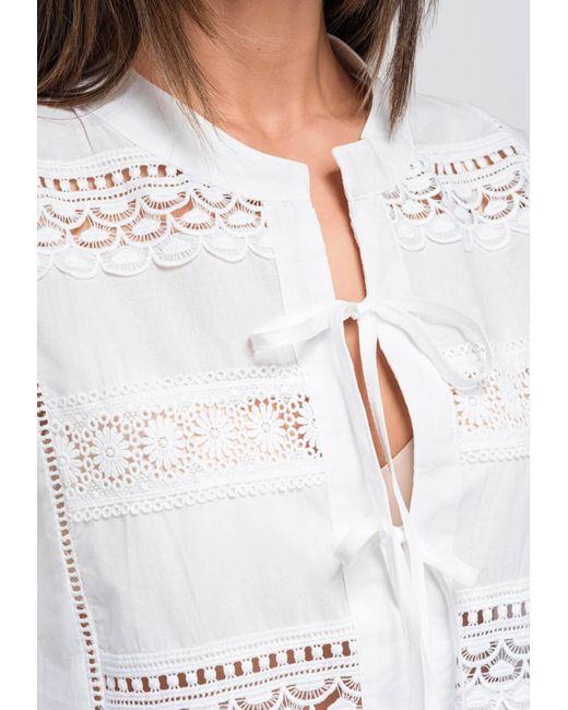 Ombre White Bluse