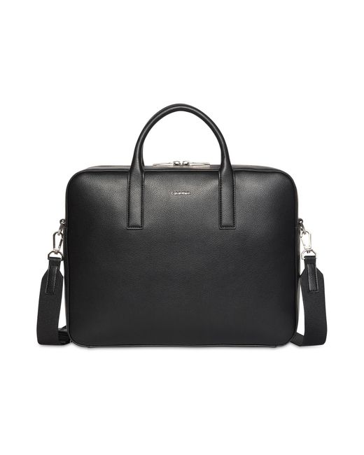 Calvin Klein Black Laptoptasche Metal Logo