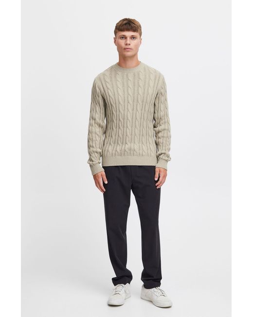 Solid Pullover in White für Herren