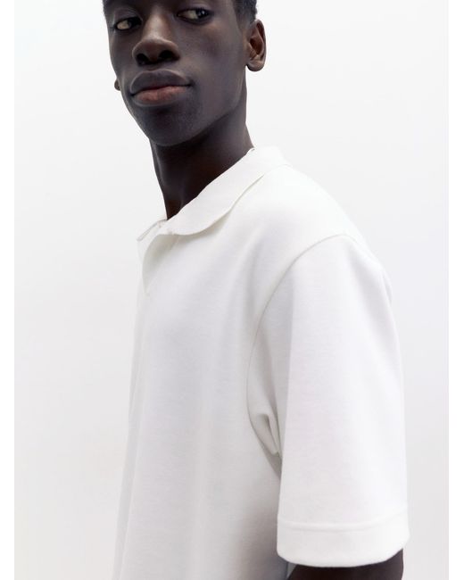 Pull&Bear Poloshirt in White für Herren