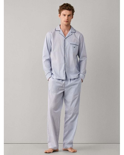 Hackett Pyjama Lang in Blue für Herren