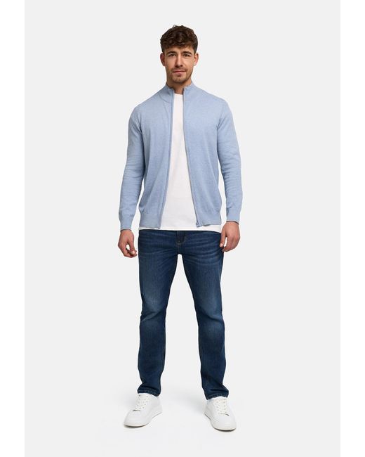 INDICODE Strickjacke in Blue für Herren