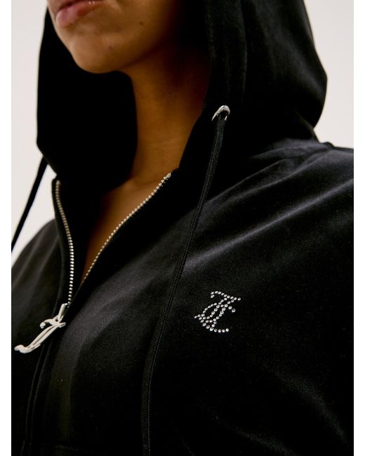 Juicy Couture Black Sweatjacke Cle Diamante'