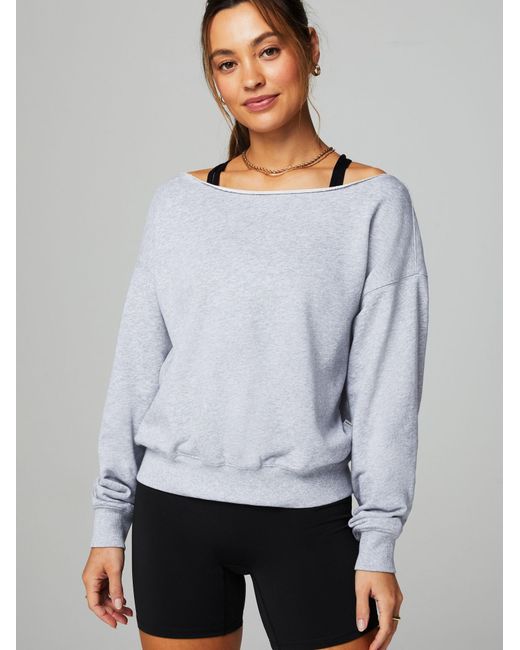 Fabletics Blue Pullover Year Round Terry