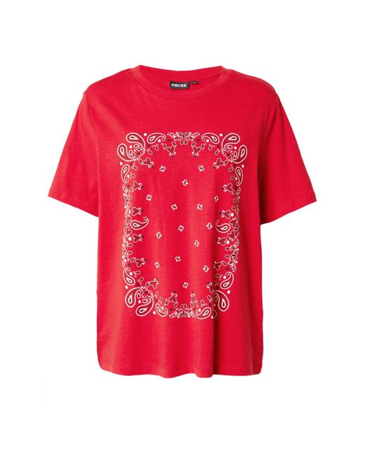Pieces Red T-shirt 'pcaddysan'