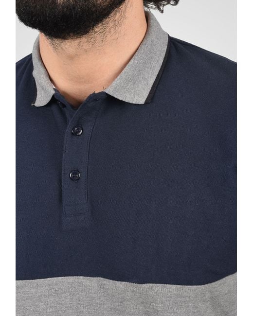 Solid Poloshirt 'corbin' in Blue für Herren