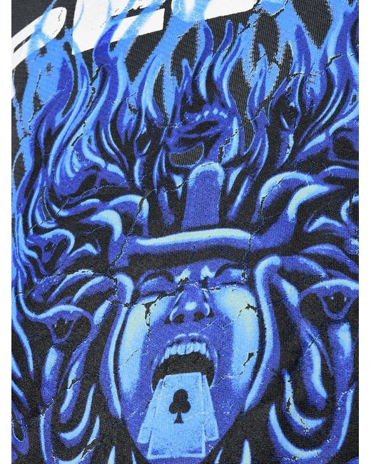 Pequs Sweatshirt Medusa in Blue für Herren