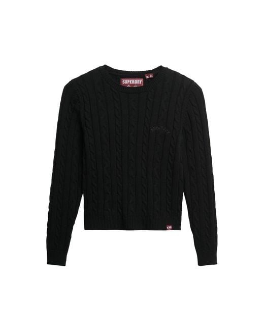 Superdry Black Pullover 'Essentials'
