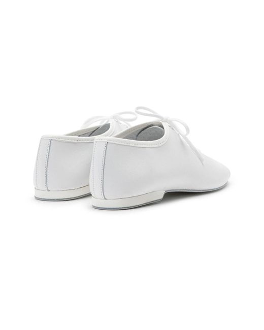 Dancing Queen Slipper Flow Tanzschuhe Leder in White für Herren