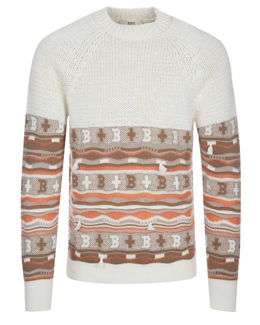 Bally Pullover Pullover in White für Herren