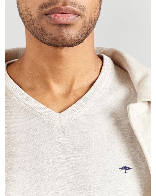Fynch-Hatton Pullover in White für Herren