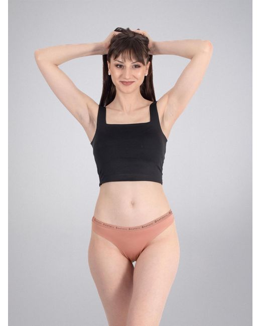 LEAFLETIC Pink Slip Mid Rise Brazilian