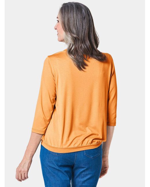 Goldner Orange Bluse