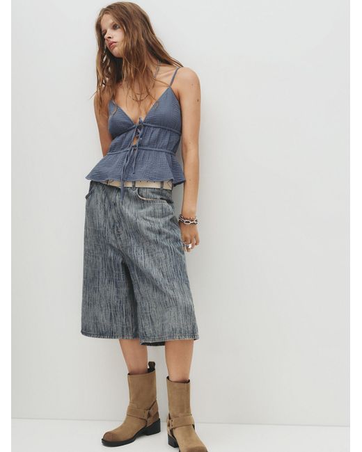 Pull&Bear Blue Top Pacific