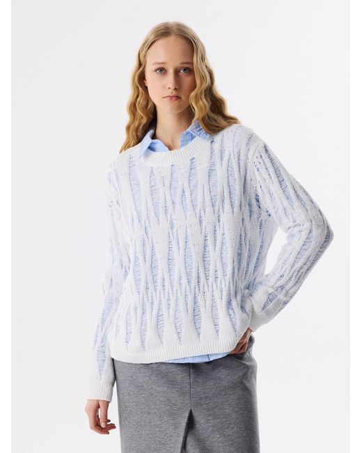 Twist White Pullover