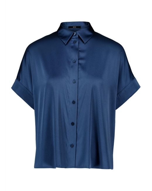 Zero Blue Bluse