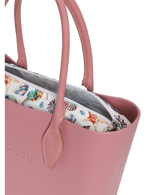 O bag Pink Shopper Tasche Wasserabweisend, Mit Innentasche