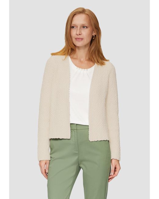 S.oliver White Strickjacke