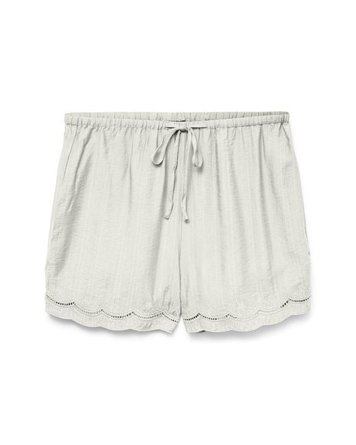 Vero Moda White VMPEACH NW SHORTS WVN GA