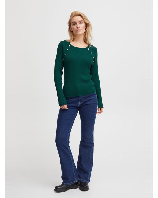 Pulz Green Pullover Sara