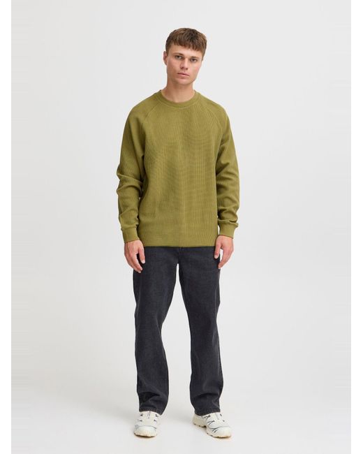 Solid Sweatshirt Marwin in Green für Herren