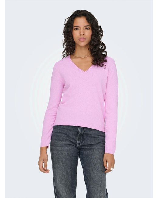 ONLY Pink Pullover Onlloyal
