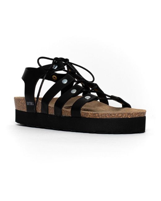Bayton Black Riemensandale 'Jaen'