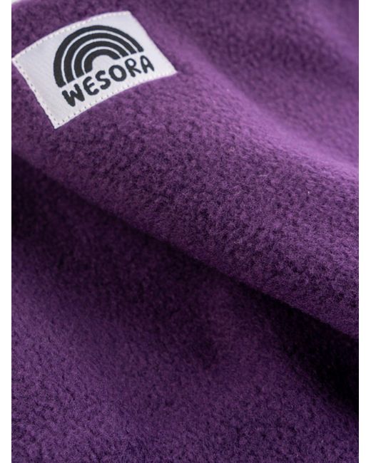 WESORA GmbH Purple Schlauchschal Fleece Neckwarmer