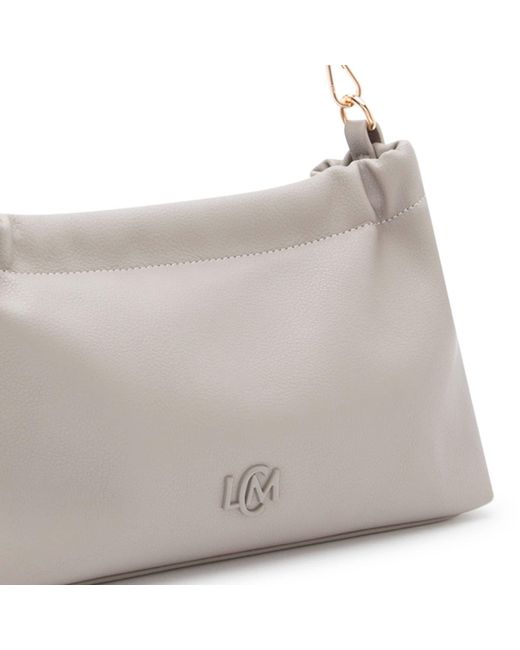 L. CREDI Gray Schultertasche