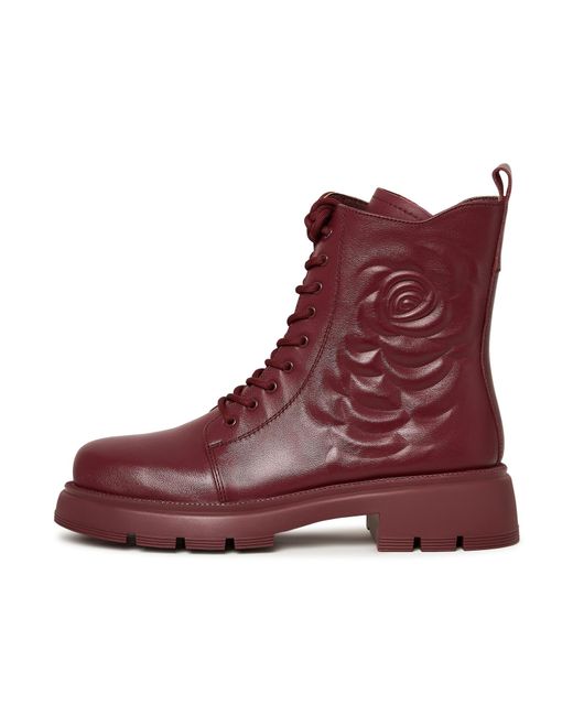 CESARE GASPARI Red Ankle Boots
