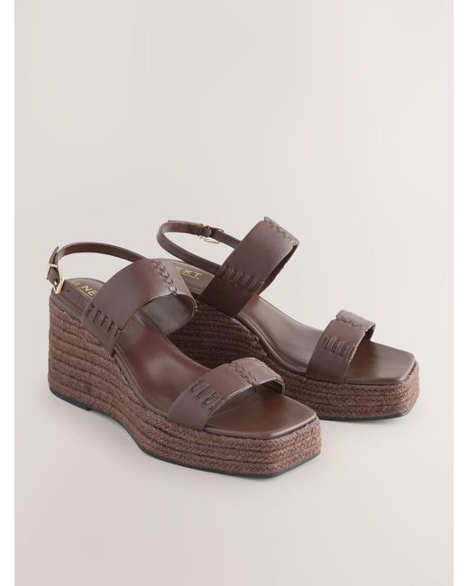 Next Brown Sandale