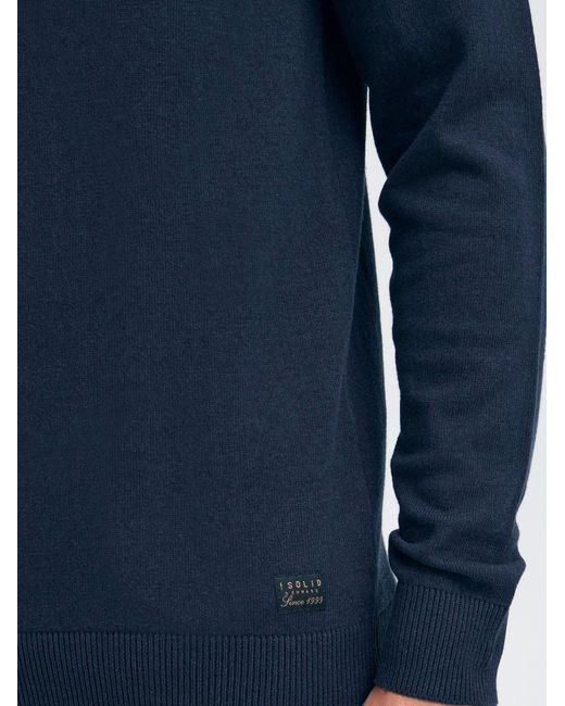 Solid Rollkragenpullover Sdakalmo in Blue für Herren