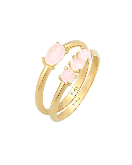 Elli Jewelry Metallic Ring Edelstein Ring