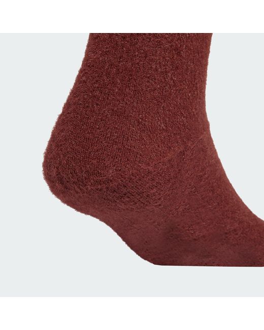 Adidas Red Fluffy Crew Socken 2 Paar