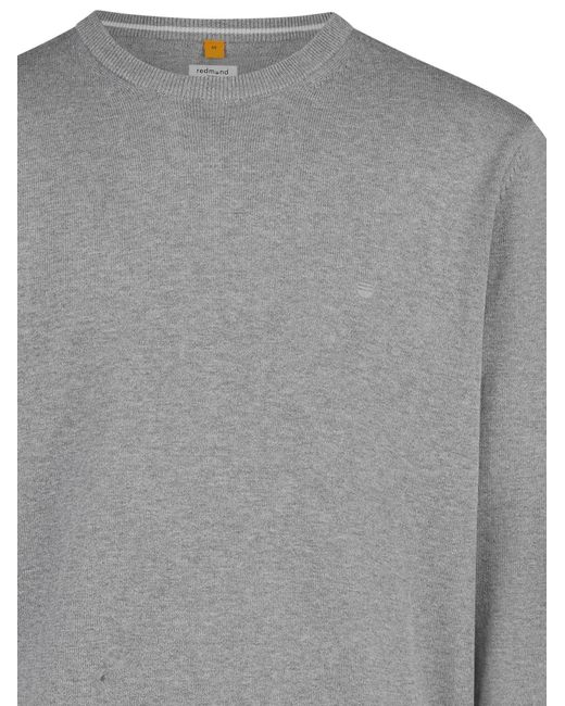 Redmond Pullover Basic in Gray für Herren