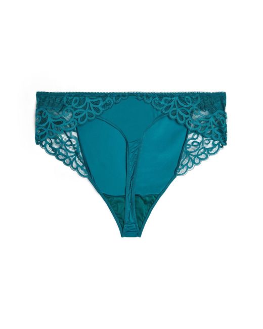 Devoted By Zizzi Blue String Lingrid