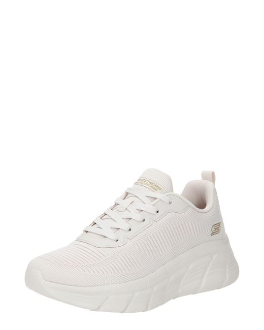 Skechers White Sneaker 'bobs b flex hi'