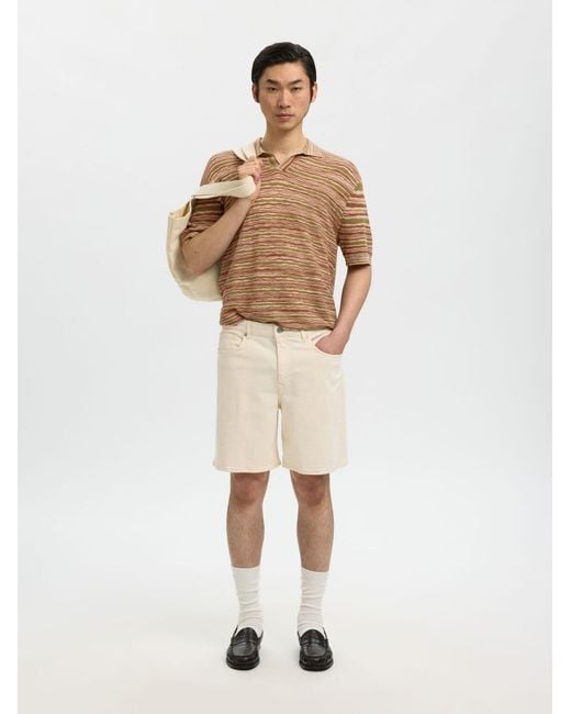 SELECTED Pullover in Natural für Herren