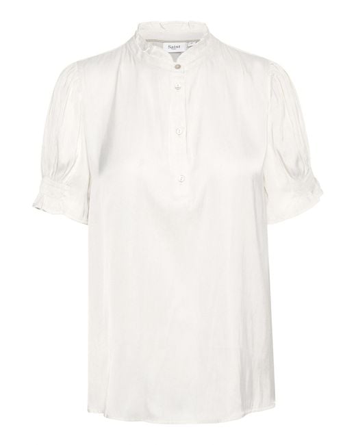 Saint Tropez White Bluse 'Veenisz'