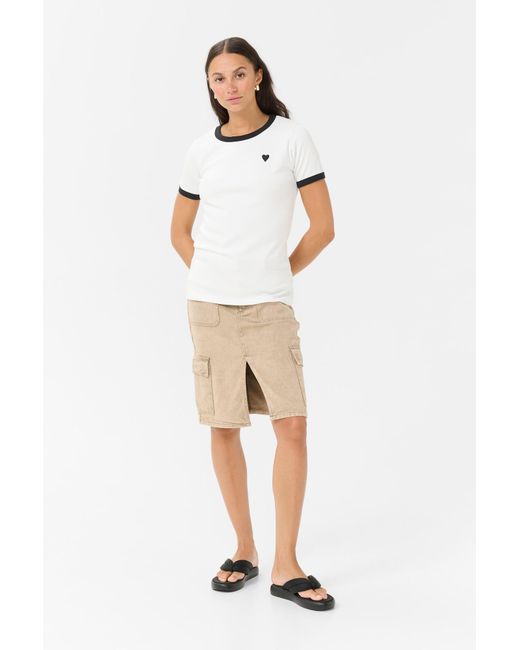Kaffe White T-Shirt 'Kalilian'