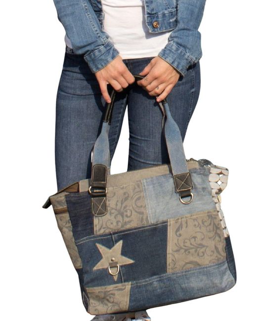 Sunsa Blue Shopper