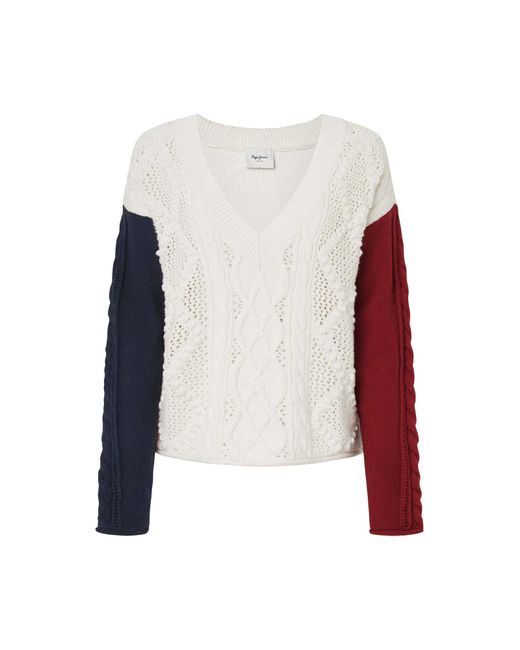 Pepe Jeans White Pullover Hada
