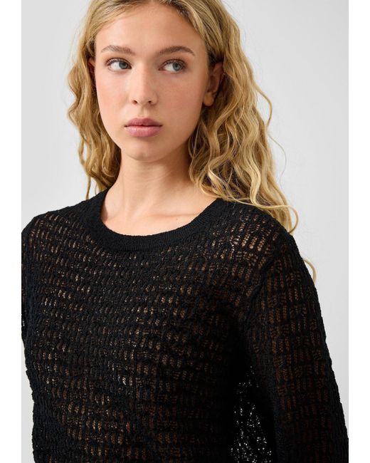 QS Black Strickpullover
