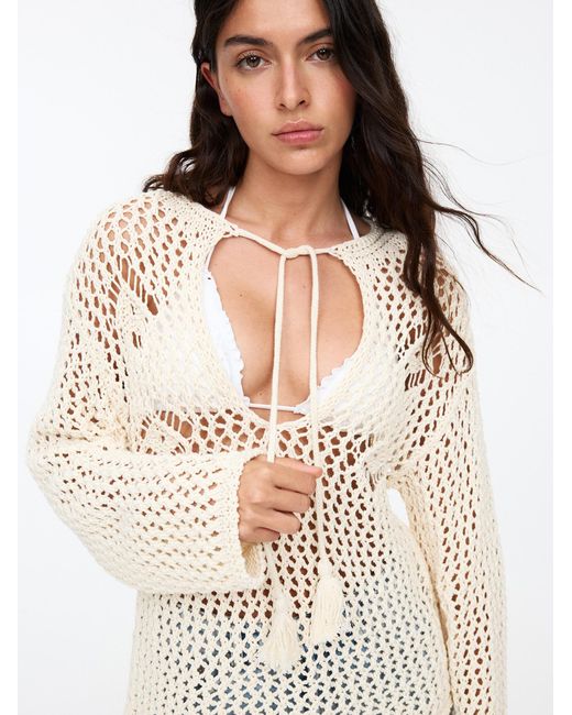 Pull&Bear White Pullover