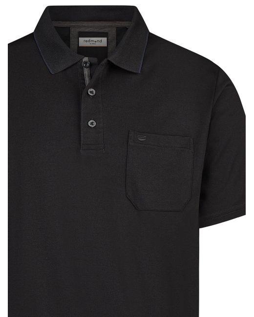 Redmond Shirt Basic in Black für Herren