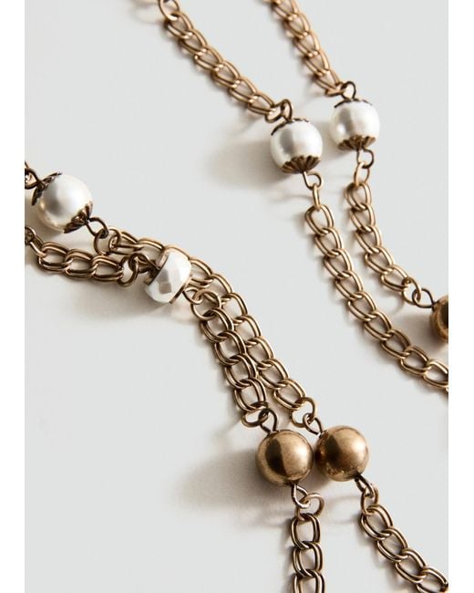Mango White Kette Lupe