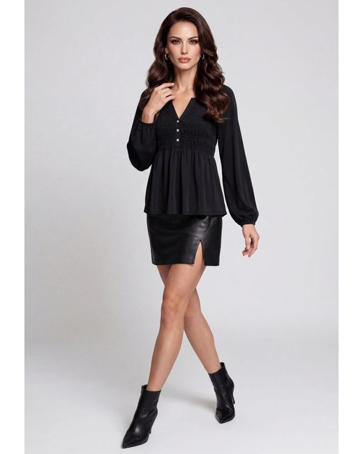 faina Black Bluse