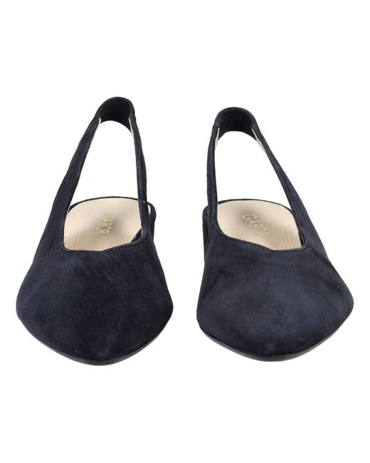 Gabor Blue Pumps Leder Slingpumps
