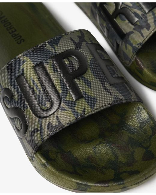 Superdry & Co Badeschuh Core in Green für Herren
