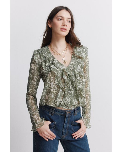 Springfield Green Bluse